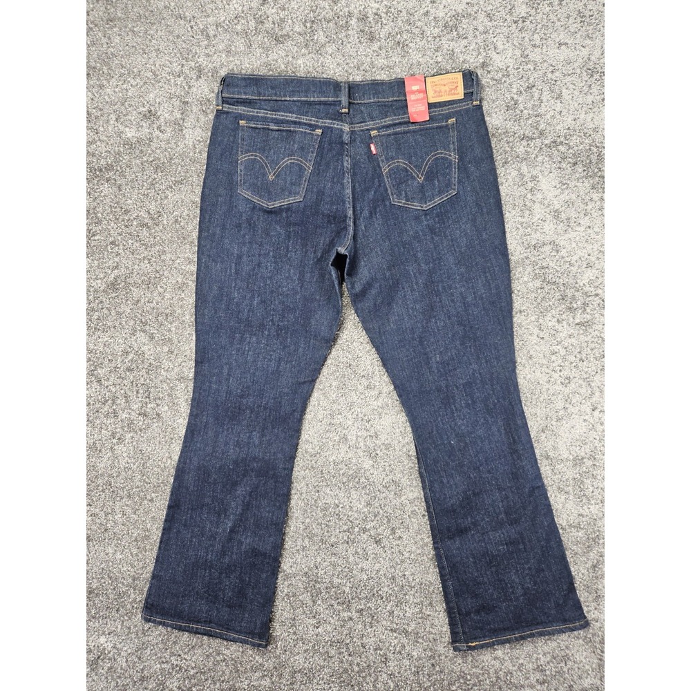 Levi's 415 Relaxed Bootcut Jeans Women's Fits 38x30 Tag 32 Dark Wash Stretch